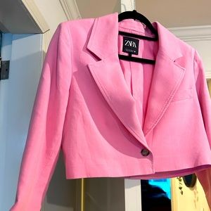 Zara crop blazer